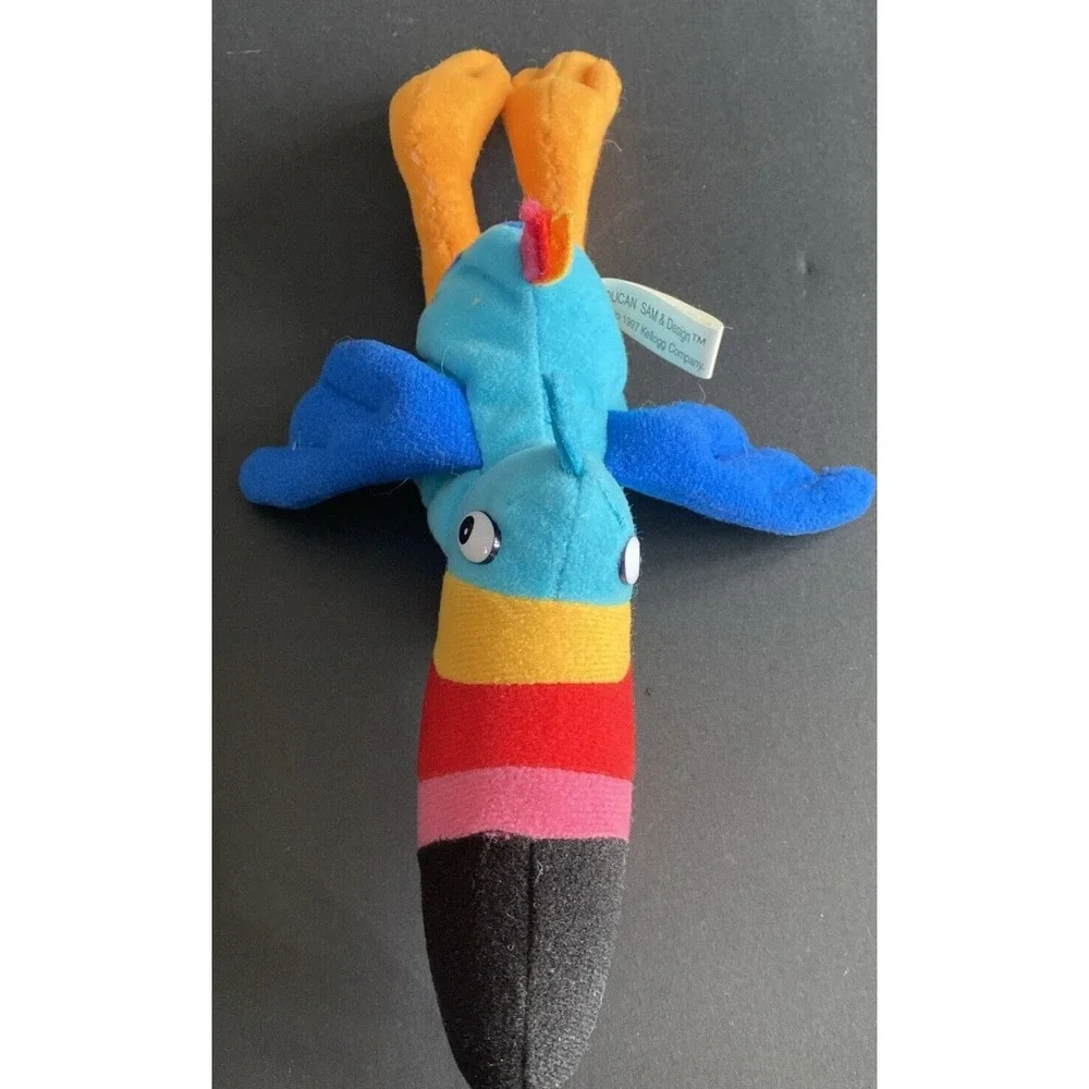Kellogg's Cereal Bird Toucan Plushy Rainbow Beak 10in Stuffed Bird Vintage